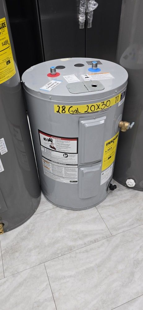 New Water Heater 28 Gallons 1 Year Warranty Garantia Por Escrito