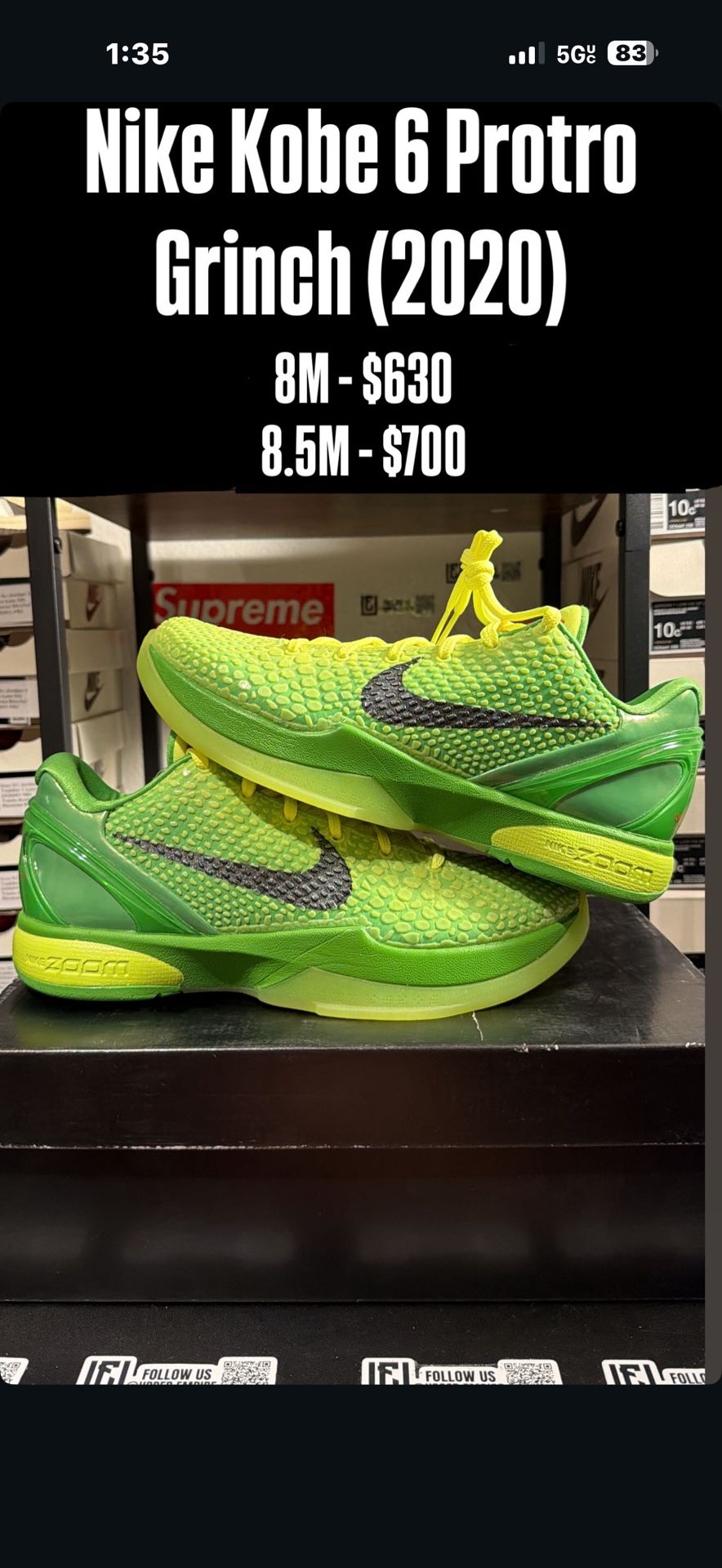 Nike Kobe 6 Protro Grinch (2020)