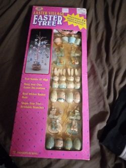 Vintage Easter Tree New In Box CALDORS purchase!