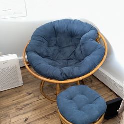 Pottery barn papasan discount chair