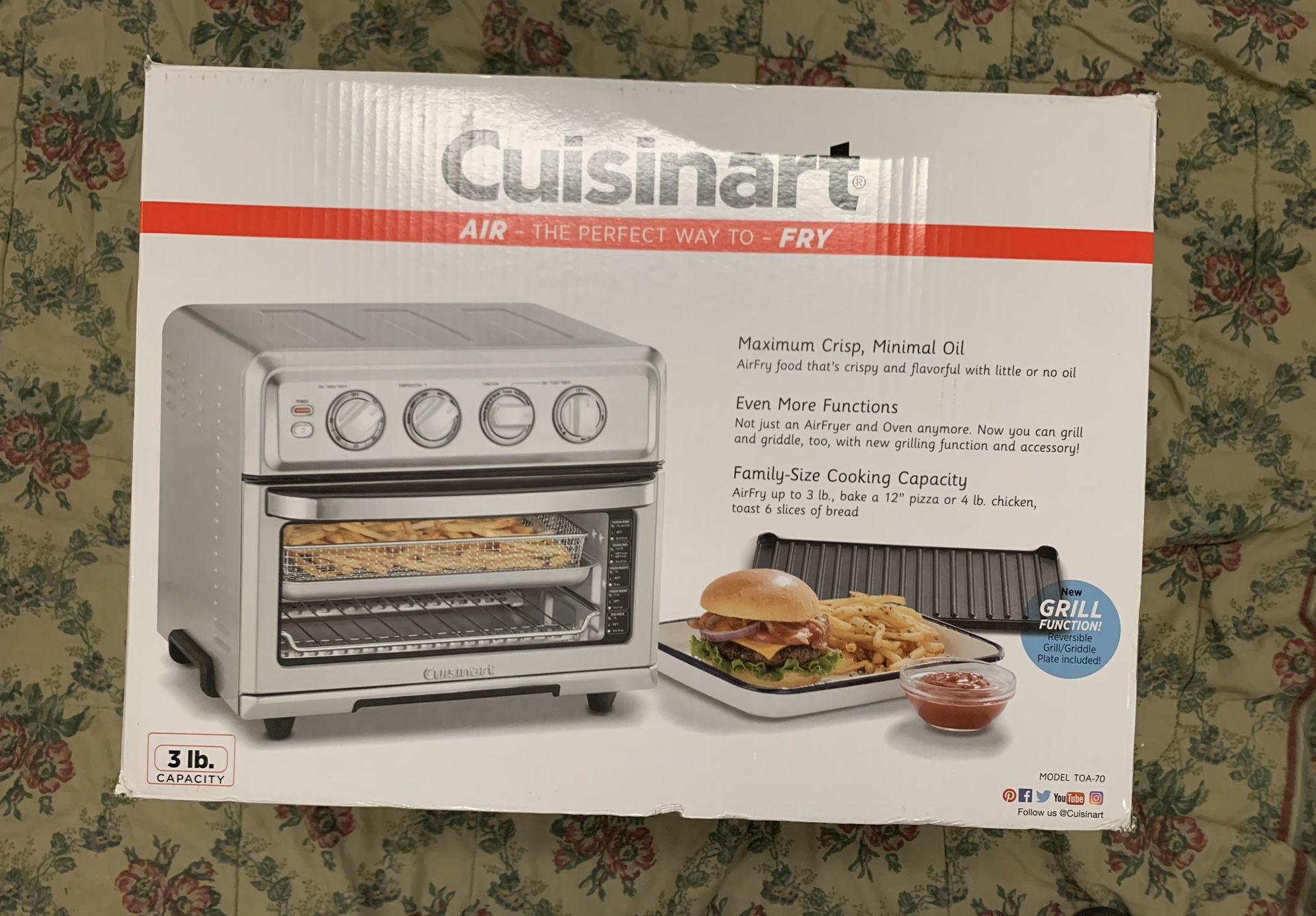 Cuisinart Air Fryer Toaster Oven w/Grill - Stainless Steel - TOA-70