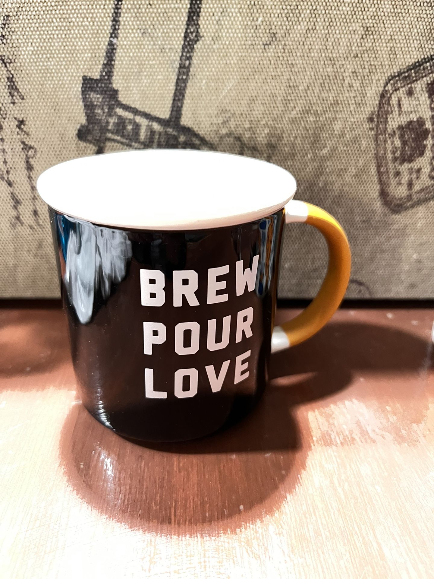 STARBUCKS LIMITED EDITION BREW POUR LOVE BLACK COFFEE MUG FALL 2018
