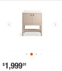 Seagrove® by Studio McGee
30" bathroom vanity cabinet with sink and quartz top