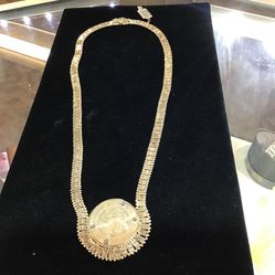 Silver Coin Necklace