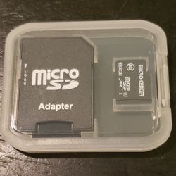 Micro SD card 64GB, microSD Class 10 Flash Memory Card