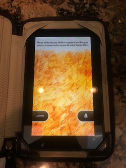 Kindle Fire with coach case