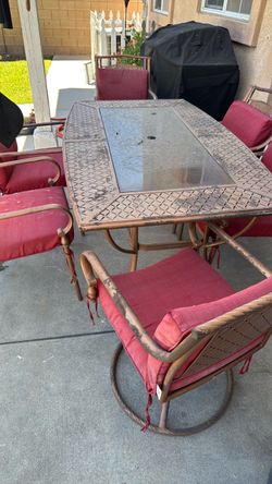 Patio table and chairs