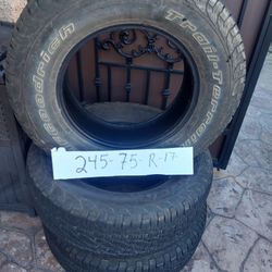 245. 75 R17 3 Tires