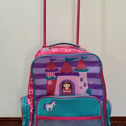 Stephen Joseph Kids Classic Rolling Luggage, Princess/Castle