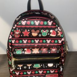 Disney Parks Loungefly Christmas Holiday 2019 Snacks Food Icons  Backpack NWT 