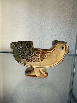 Vintage  Rooster Candle Holders 5”X 3” Chicken Decor Cottage Neutral
