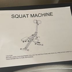 Squat machine 