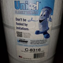 Unicel C-8316 150 Square Foot Media Replacement Pool Filter Cartridge with 215 Pleats, Compatible with Hayward Pool Products  