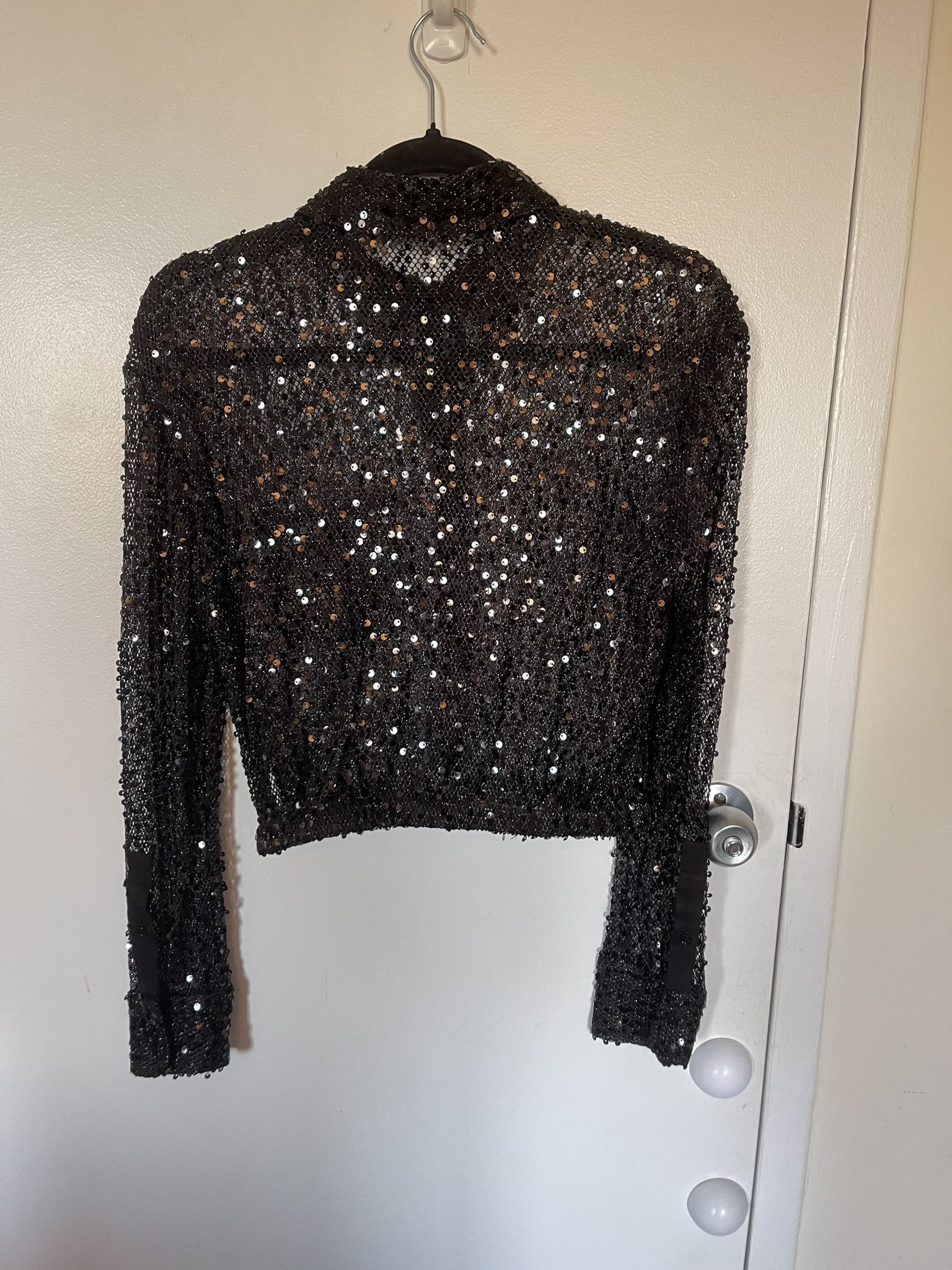 Maje Sequin Blouse 