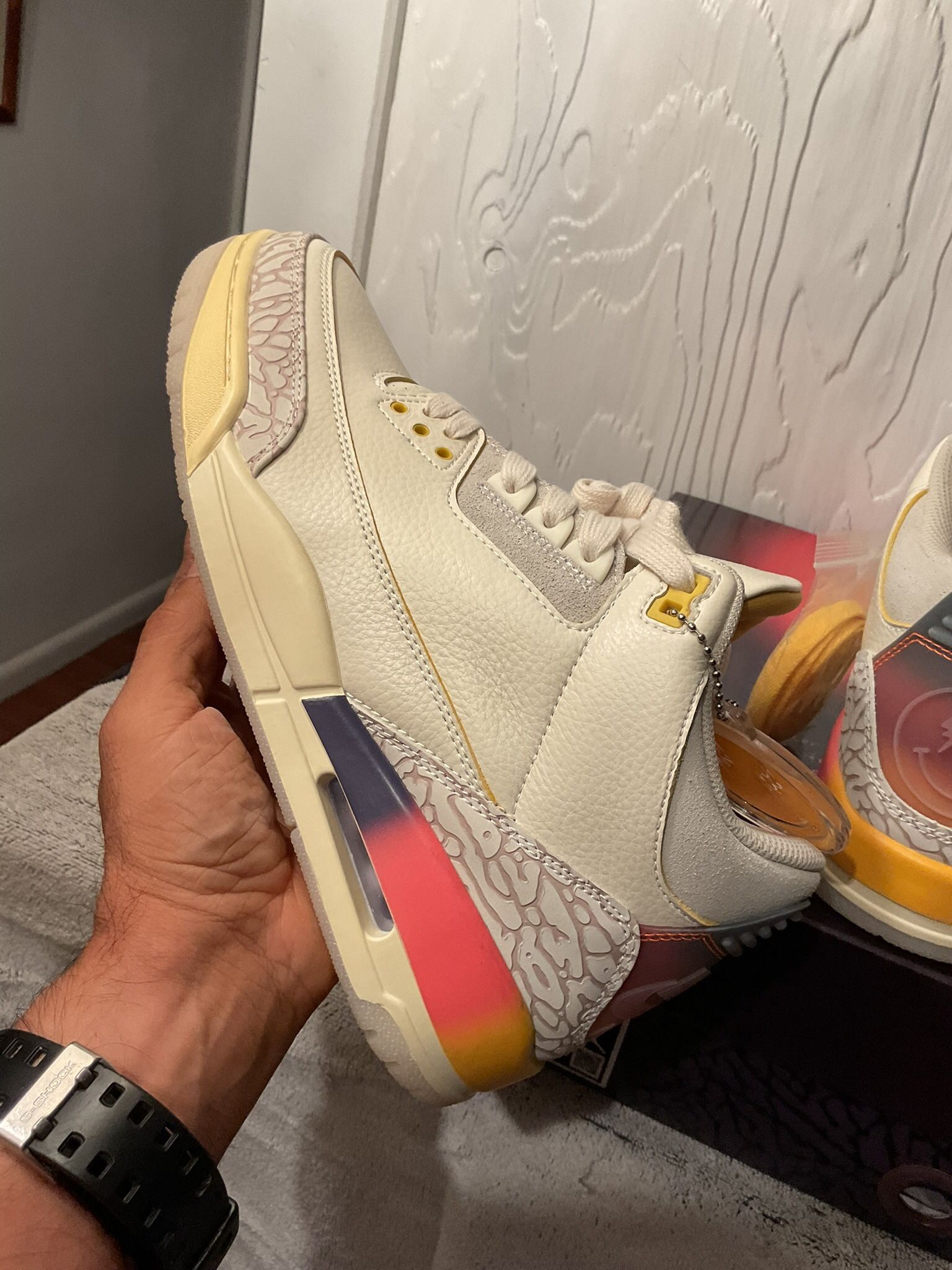 Jordan 3s  Medellin Sunset J Baldwin