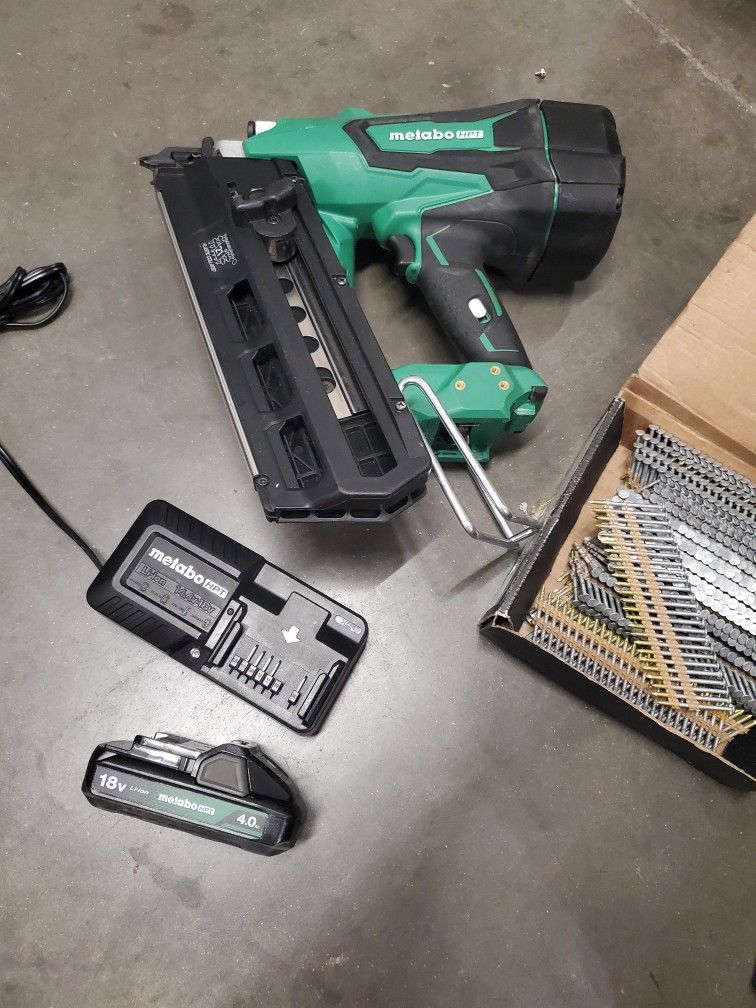 Metabo 36v Cordless Framing Nailer Kit