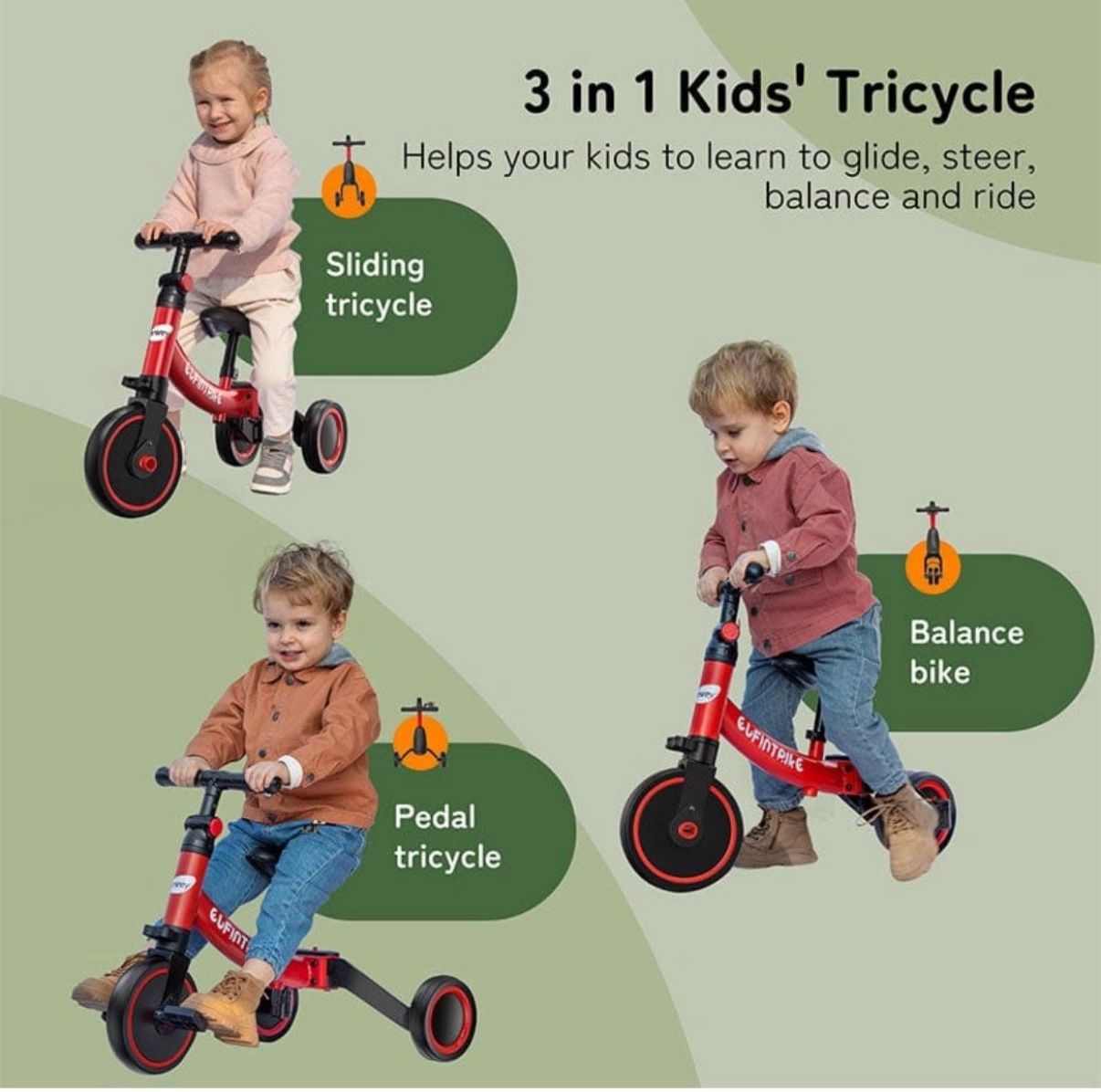 Besrey in Toddler Tricycle Baby toys