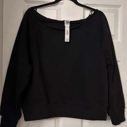 Ivy Fleece Off The Shoulder Sweatshirt