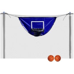 Botabee Trampoline Basketball Hoop Attachment with Mini Balls