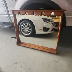Antique Maple Mirror