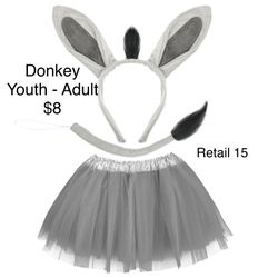 Donkey Tutu Costume / Disfraz de Burro