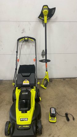 Ryobi lawn mower and string trimmer