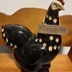 Very Large, Beautiful, Ceramic Rooster Absolutely Gorgeous For Farmhouse, Decor