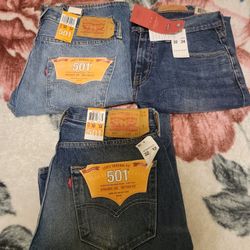 New Levi's two 501  and one 502  two are 32/34 and one 32/32