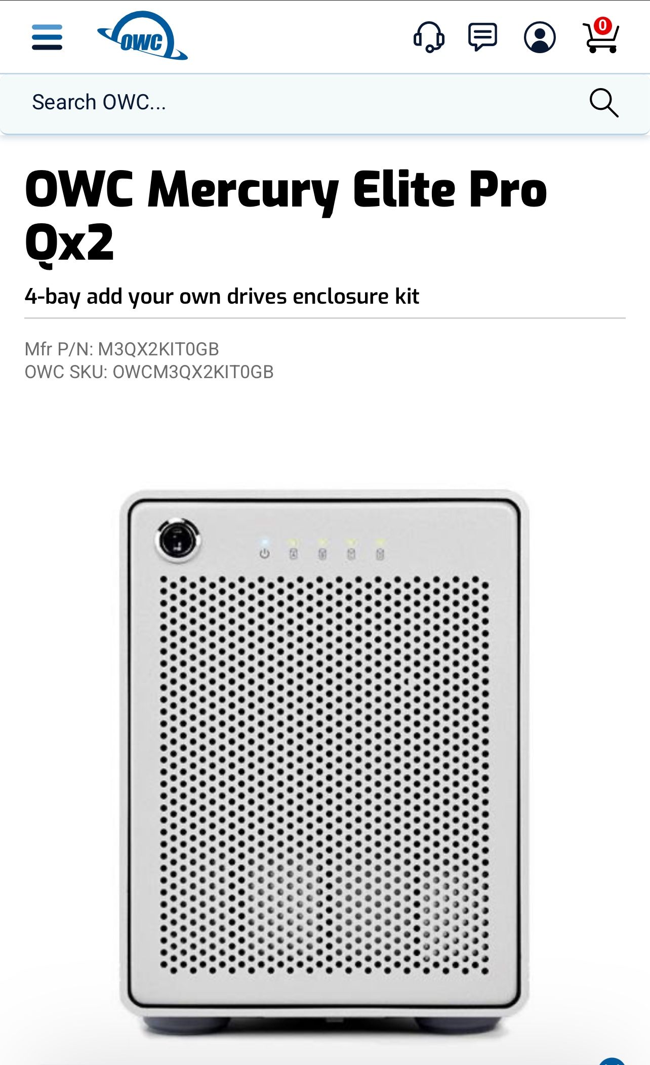 OWC Mercury Elite-AL Pro Qx2 High Performance Plug And Play Hardware RAID Data Storage/Backup Solution Now Offers Up To 12TB