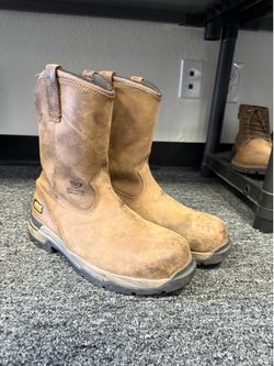ARIAT MEN'S MASTERGRIP PULL WESTERN WORK BOOTS - COMPOSITE TOE 10