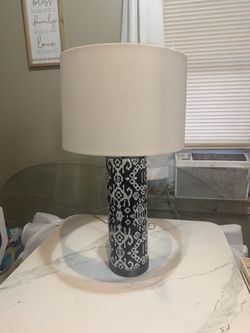 Beautiful Black & White Lamp