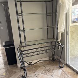 Metal Shelf Glass