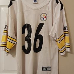 Hard to find Vintage - "Authentic Starter Apparel 1995 White" Pittsburgh Steelers Jersey  - JEROME BETTIS The Bus.  
Asking $50 Or Best Offer 👈😊
