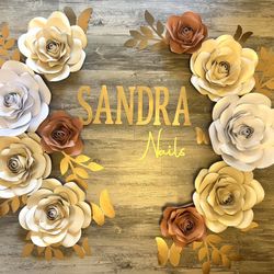 Paper Flowers Set . 