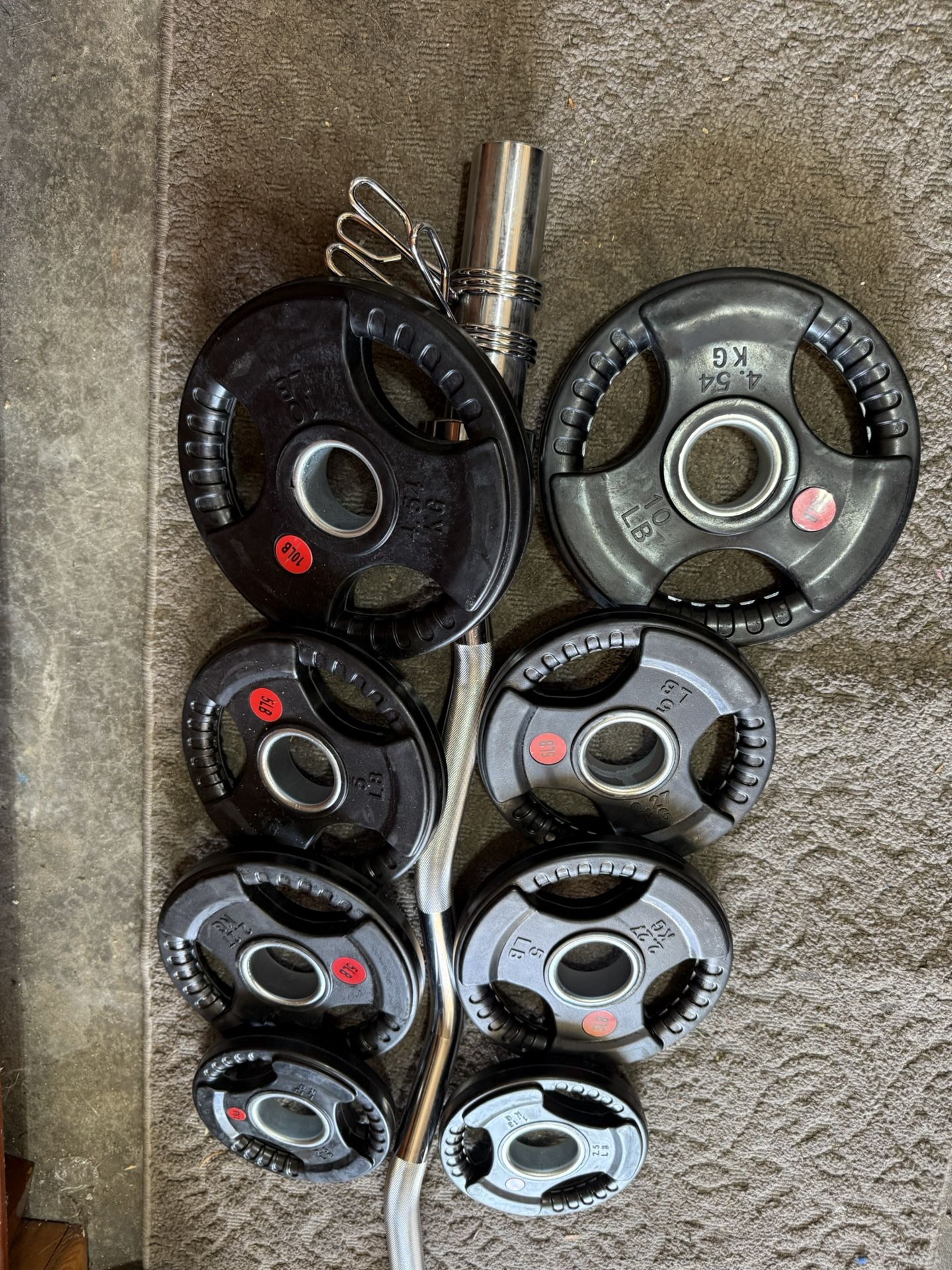 Olympic Curl Bar Weights