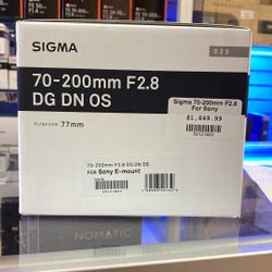 Sigma 70-200mm F2.8 Lens For Sony