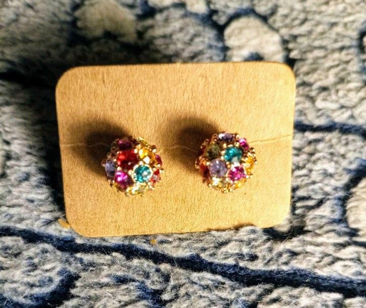 Birthstones Nickel Free Small CZ Stone Stud Earrings