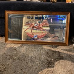 Rolling Rock Bar Mirror Kentucky Derby 