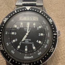  Intake Seiko Quartz Watch H(contact info removed) Working Perfet Condition 