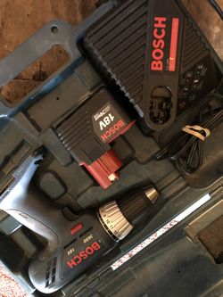 Bosch drill buttery and charcher
