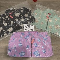 Supreme Floral silk Jackets Brand New All Large. Black And mint Only. Purple SOLD.