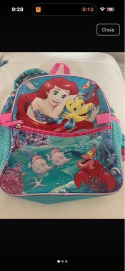 Disneys little mermaid backpack