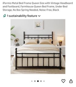 Black Metal Bed Frame