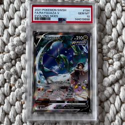 2021 Pokemon Rayquaza PSA 10 Evolving Skies #194