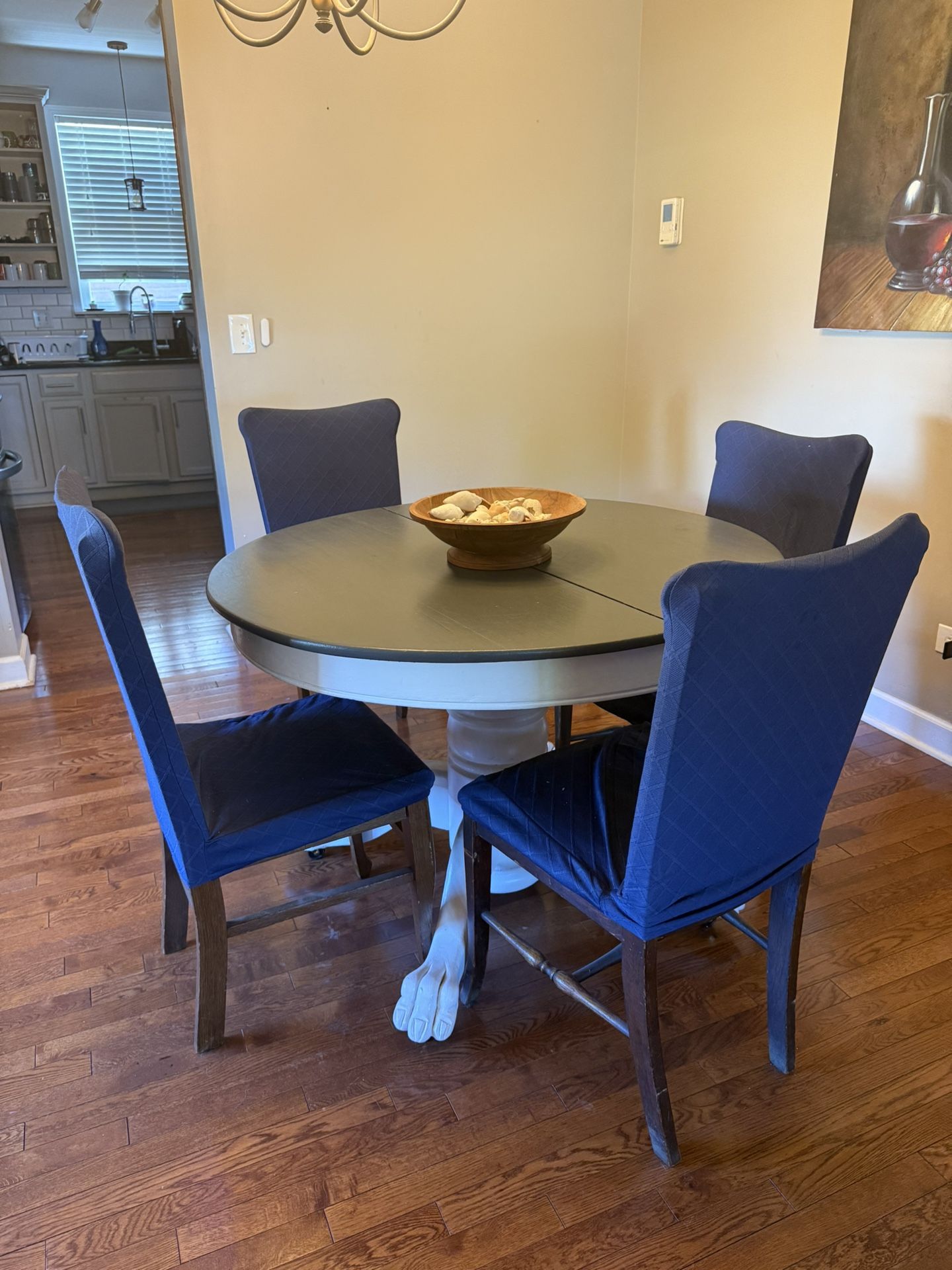 Antique Clawfoot table and chairs