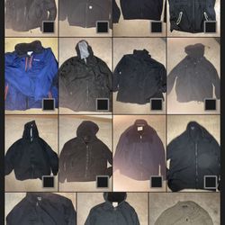 15 Total Men’s  Coats/hoodies/cardigans/parkas/jackets Bundle