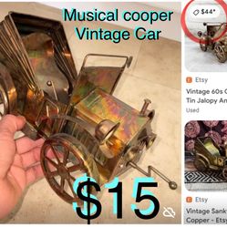 $15 Vintage Cooper Musical 🎵 Car decor in great condition like new