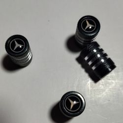 Set Of 4 New Wheel Tire Caps Air Valve Stem Cover For Mercedes Benz 