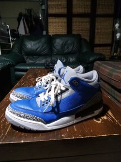Air Jordan 3s "Varsity Royal Cement" Blue