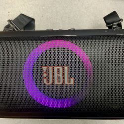 JBL Partybox On-the-box Essential Wireless Bluetooth Smart Speaker Karaoke Mic Microphone Bass Boost Music Audio Sound Podcast Rugged Heavy Duty 
